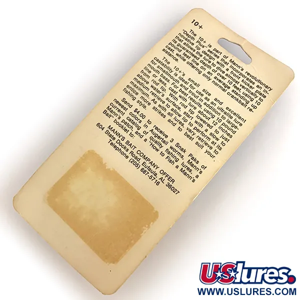 Mann's Mann's 10+ Crankbait, Grigio Chiaro, 10g, Profondità 3m, #7689