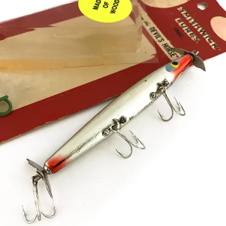 Smithwick Devil's Horse Esca Topwater, Nickel, 9g, Legno, #7690
