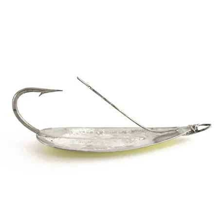 Johnson Weedless Silver Minnow UV Ondulante, Argento/Chartreuse, 12g, #7711