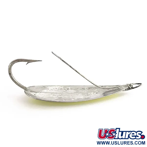 Johnson Weedless Silver Minnow UV Ondulante, Argento/Chartreuse, 12g, #7711