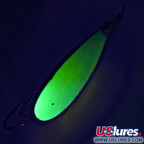 Johnson Weedless Silver Minnow UV Ondulante, Argento/Chartreuse, 12g, #7711