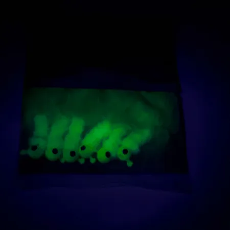 Mister Twister Pearlized Crappie Jigs, Giallo, 2,5g, Marabù, #7719