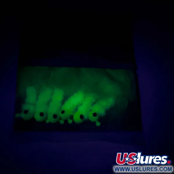 Mister Twister Pearlized Crappie Jigs, Giallo, 2,5g, Marabù, #7719