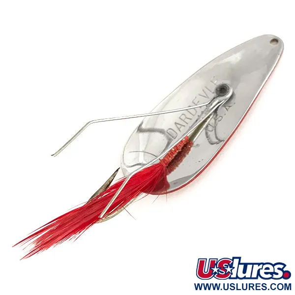 Eppinger Weedless Dardevle Imp Ondulante, Rosso/Bianco, 11g, #7756