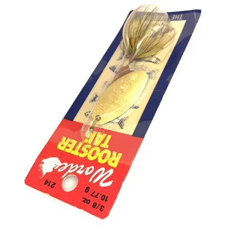 Worden’s Original Rooster Tail Spinner, Oro, 12g, Coda Piumata, #214 GH