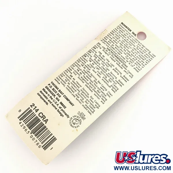 Worden’s Original Rooster Tail UV Rotante, Oro/Rosso, 12g, Piume, #7772