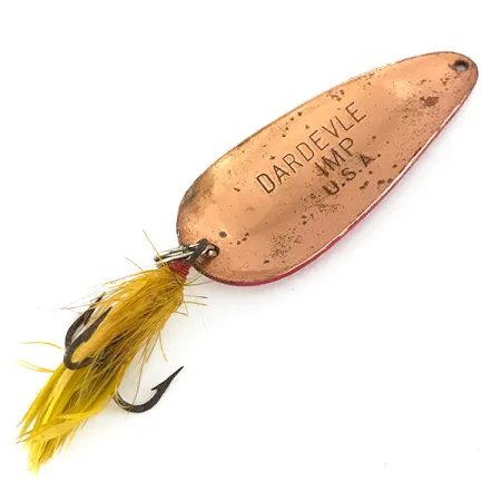 Eppinger Dardevle Imp Ondulante, Rosso / Bianco / Rame, 11g, Piume, #7790