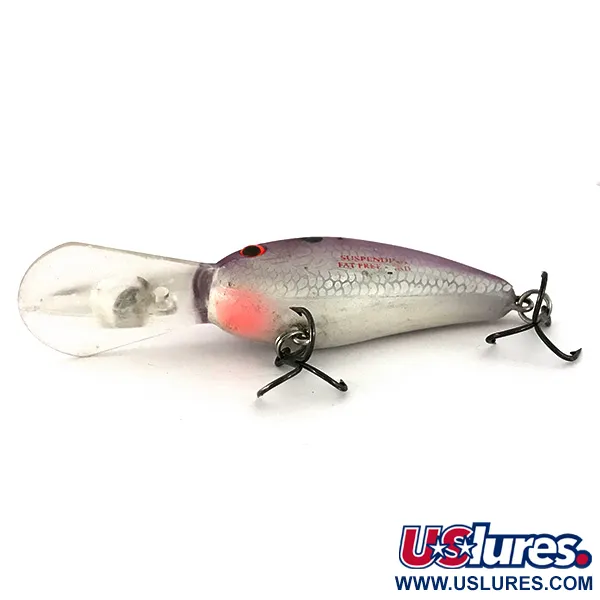 Bomber Fat Free Shad Bill Dance, Argento/Viola, 14g, Profondo, #7794