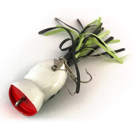 Fred Arbogast Hula Popper Esca Superficie, Green Tiger, 8g, #7820