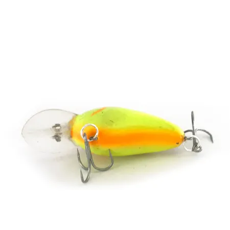 Bomber Fat A B04F UV Crankbait, Brown Chartreuse, 5.5g, UV, #7858