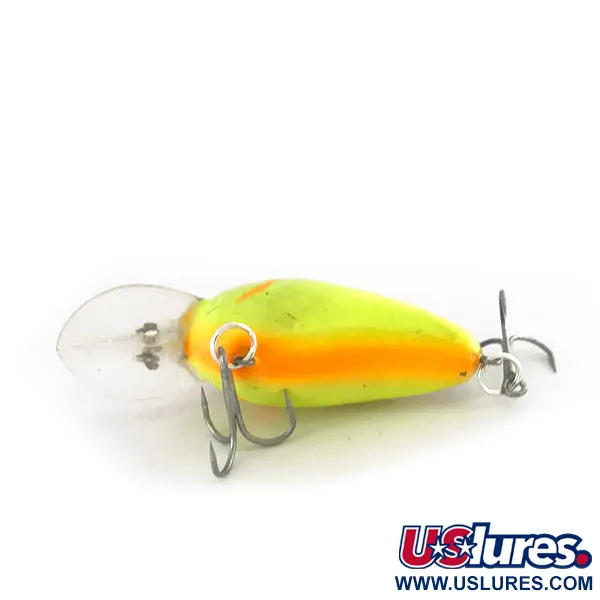 Bomber Fat A B04F UV Crankbait, Brown Chartreuse, 5.5g, UV, #7858