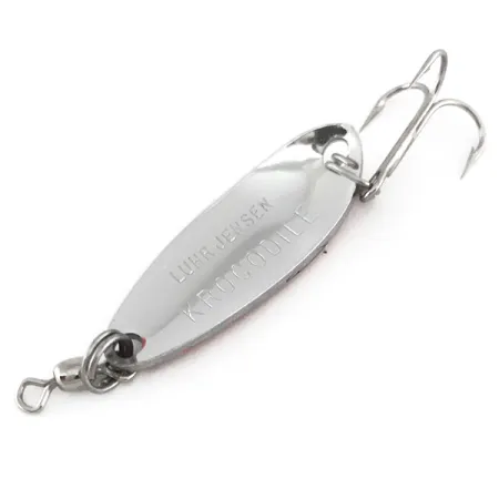 Luhr Jensen Krocodile Ondulante, Nichel martellato/Rosso, 9g, #7869