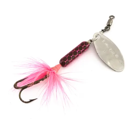 Luhr Jensen Bang Tail 2 Cucchiaino, Nickel / Rosa, 5.5g, Piume, #7893