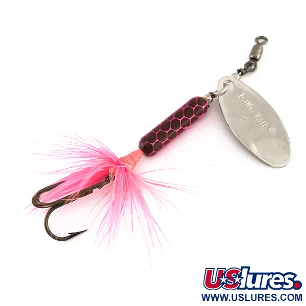 Luhr Jensen Bang Tail 2 Cucchiaino, Nickel / Rosa, 5.5g, Piume, #7893