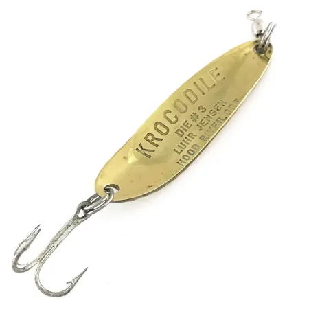 Luhr Jensen Krocodile Die #3 Ondulante, Oro/Verde/Rosso, 10g, UV, #7896