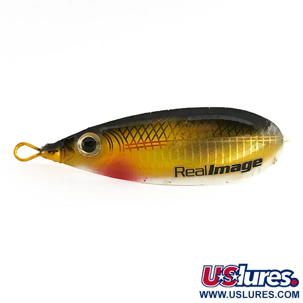 Bass Pro Shops Real Image Lazer Eye Ondulante, Oro, 12g, #7905