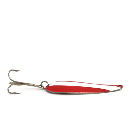 Worth Chippewa Steel Spoon Ondulante, Rosso/Bianco/Nichel, 14g, #7934