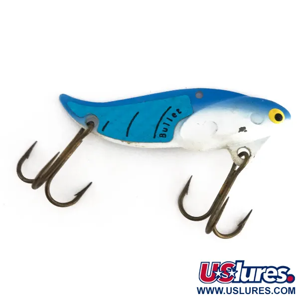 Bullet Bait Bullet Blade Blade Bait, White / Blue, 10g, Zinco, #7936