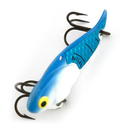 Bullet Bait Bullet Blade Blade Bait, White / Blue, 10g, Zinco, #7936