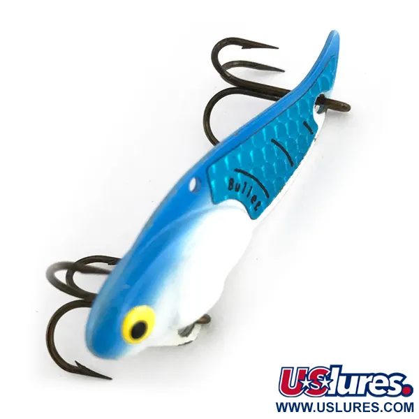 Bullet Bait Bullet Blade Blade Bait, White / Blue, 10g, Zinco, #7936