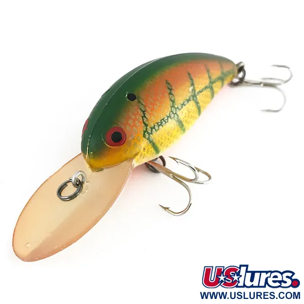 Bomber Model 7A Crankbait, Verde-Oro, 14g, Sistema Rattle, #7949