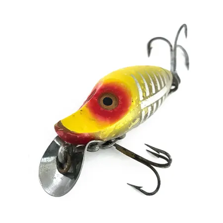 Heddon River Runt Midget Esca, Giallo-Rosso-Argento, 10g, Paletta Metallo, #7953
