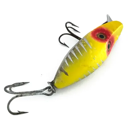 Heddon River Runt Midget Esca, Giallo-Rosso-Argento, 10g, Paletta Metallo, #7953