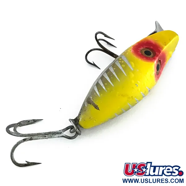 Heddon River Runt Midget Esca, Giallo-Rosso-Argento, 10g, Paletta Metallo, #7953