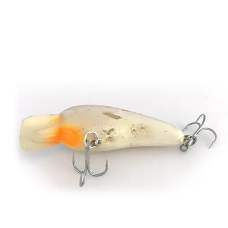 Norman Little N Crankbait, Grigio Bianco, 7g, Gola Arancione, #7954