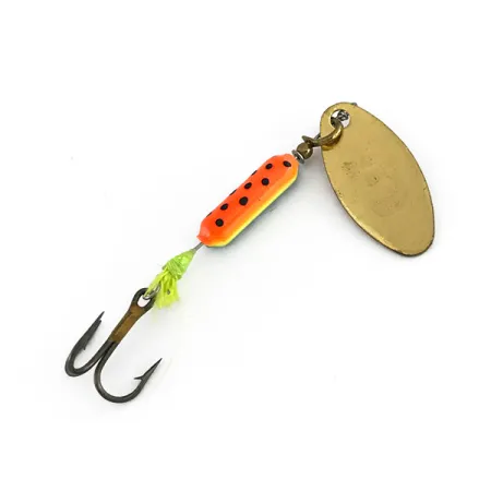Yakima Bait Rooster Tail Rotante, Gold/Fire Tiger, 3.6g, #7976