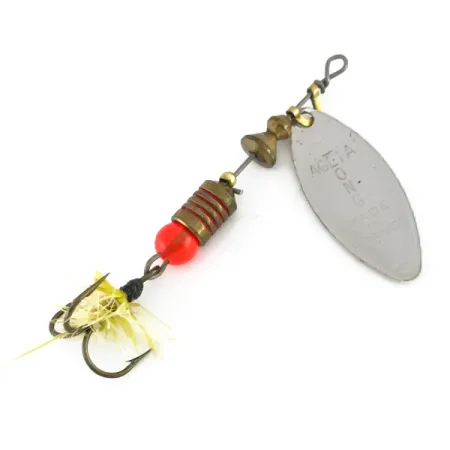 Mepps Aglia Long 1 Lightnin Cucchiaino, Argento/Glitter Oro, 4,5g, #7978