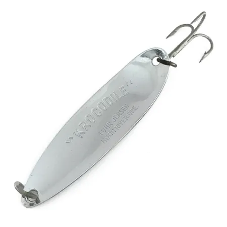 Luhr Jensen Krocodile Die #5 Ondulante, Nickel / Frog, 28g, #8002