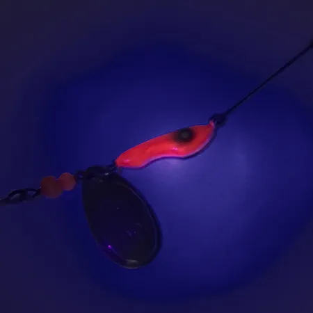 Erie Dearie Walleye Killer UV Spinner, Nickel, 12g, Finitura UV, #8008