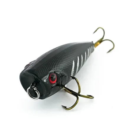 Bass Pro Shops XTS Speed Lures Popper, Nero / Argento, 7g, #8009