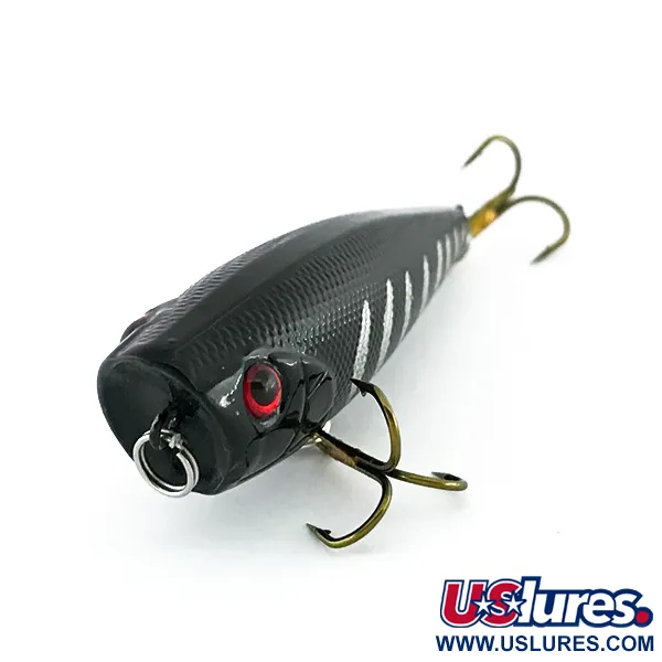 Bass Pro Shops XTS Speed Lures Popper, Nero / Argento, 7g, #8009