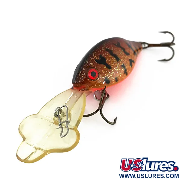 Luhr Jensen Hot Lips Express UV Crankbait, Brown Brown Tiger, 12g, #8032