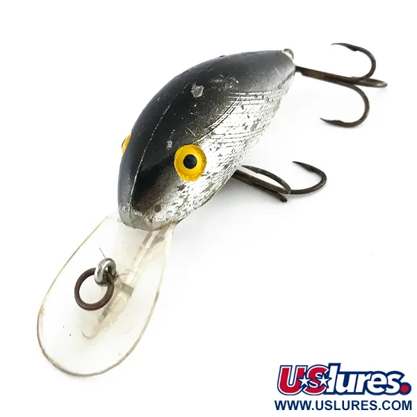 Rebel Super R Crankbait, Argento, 14g, Deep Diver, #8056