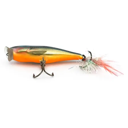 Rapala Skitter Pop Popper, Blu-Oro, 7g, Ancoretta Piumata, #8058
