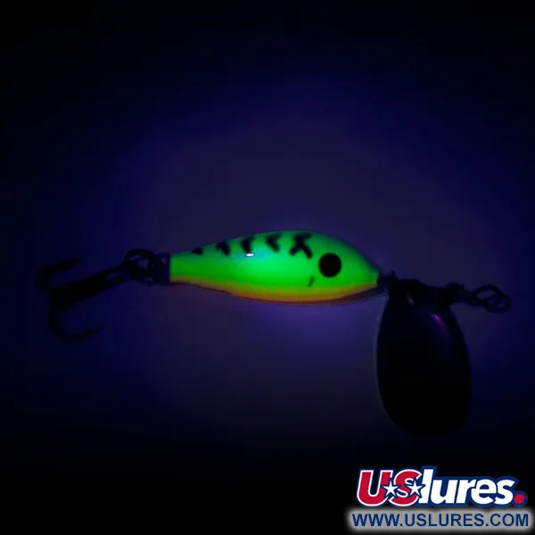 Blue Fox Vibrax Minnow Spin 1 UV Rotante, Fire Tiger, 4g, UV, #8062