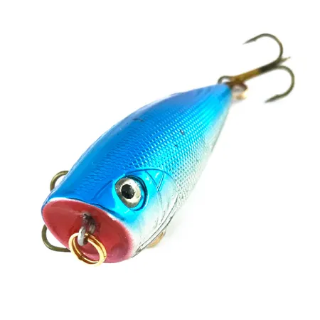 Bass Pro Shops XTS Speed Lures Popper, Argento/Blu, 7g, Topwater, #8082