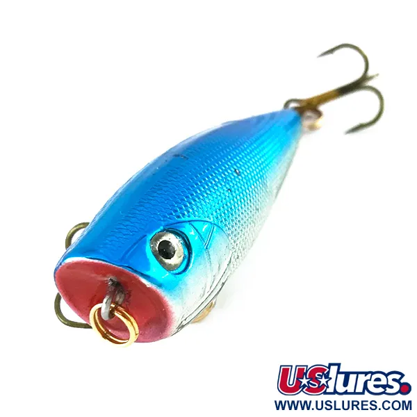 Bass Pro Shops XTS Speed Lures Popper, Argento/Blu, 7g, Topwater, #8082