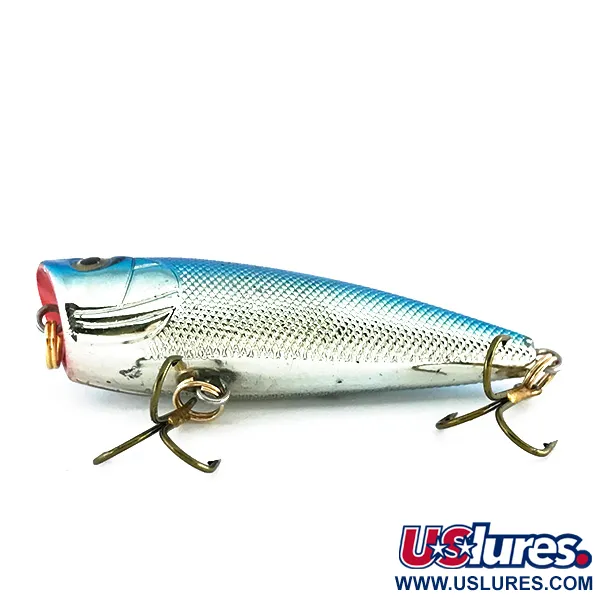 Bass Pro Shops XTS Speed Lures Popper, Argento/Blu, 7g, Topwater, #8082