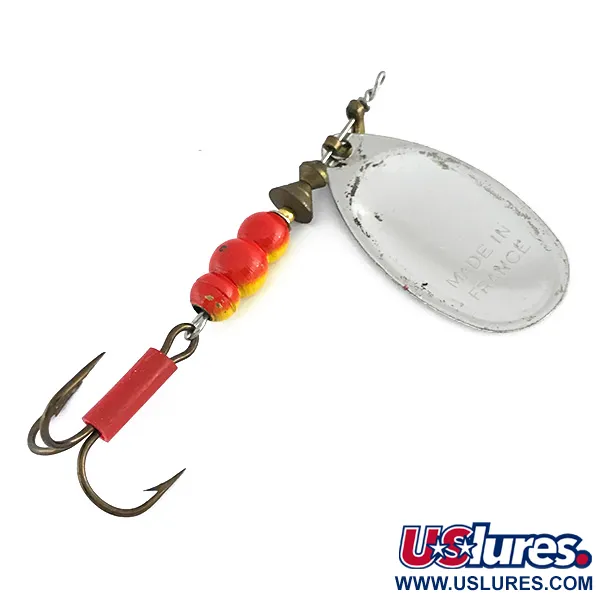 Mepps Aglia 4 Cucchiaino, Argento, 9g, British French Pat, #8085