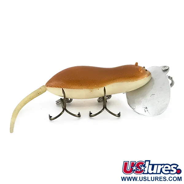 Fred Arbogast Jitter Mouse Esca Topwater, Marrone, 4g, Coda Mobile, #8095