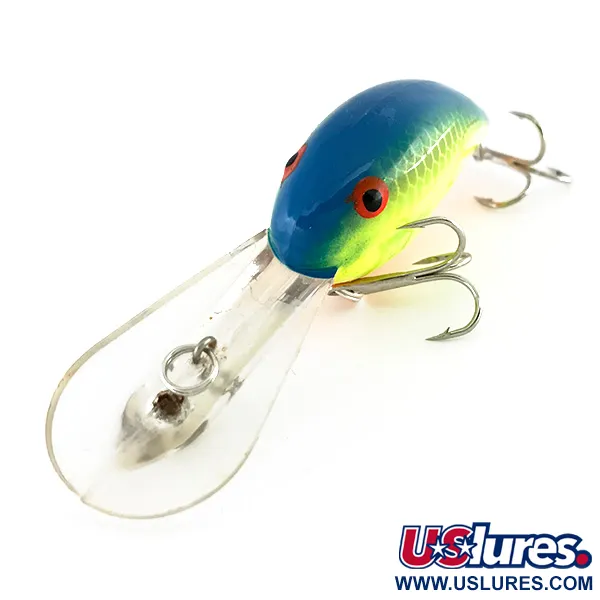 Bandit 300 Crankbait, Scaglie Giallo-Blu, 8,5g, Glow, #8098