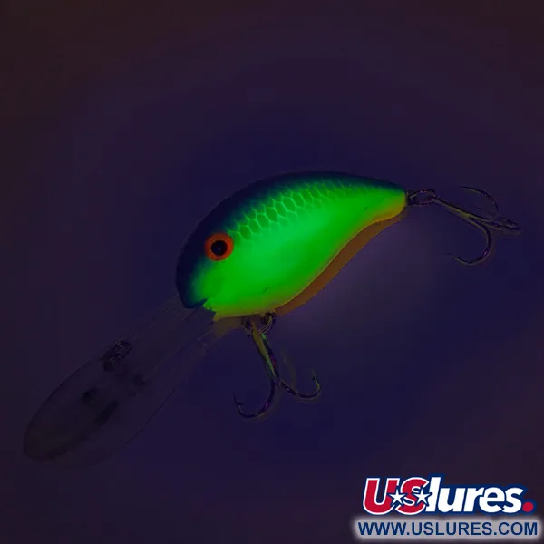 Bandit 300 Crankbait, Scaglie Giallo-Blu, 8,5g, Glow, #8098