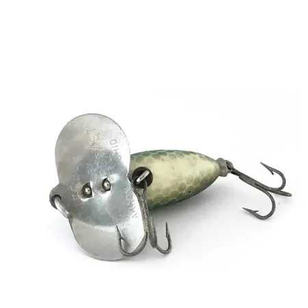 Fred Arbogast Jitterbug v Esca Superficie, Verde, 7g, Paletta Metallo, #8102