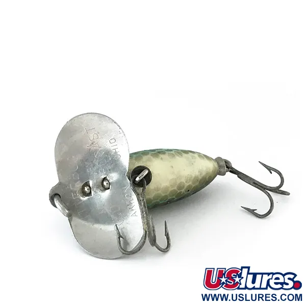 Fred Arbogast Jitterbug v Esca Superficie, Verde, 7g, Paletta Metallo, #8102