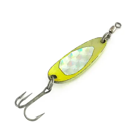 Luhr Jensen Krocodile UV Ondulante, Giallo/Verde, 9g, Finitura UV, #8112
