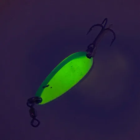 Luhr Jensen Krocodile UV Ondulante, Giallo/Verde, 9g, Finitura UV, #8112